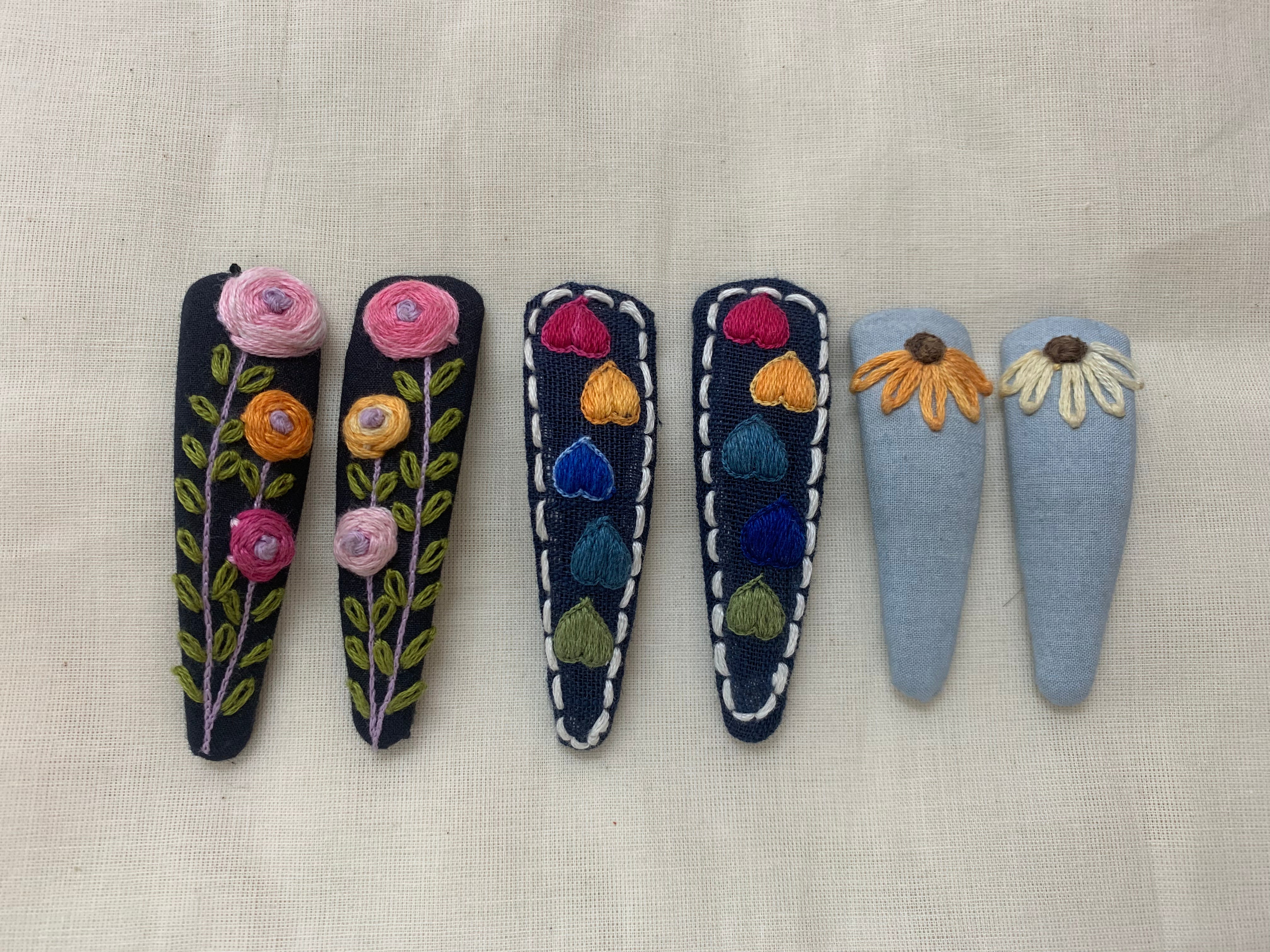 Hearts & Blooms Hair Pins