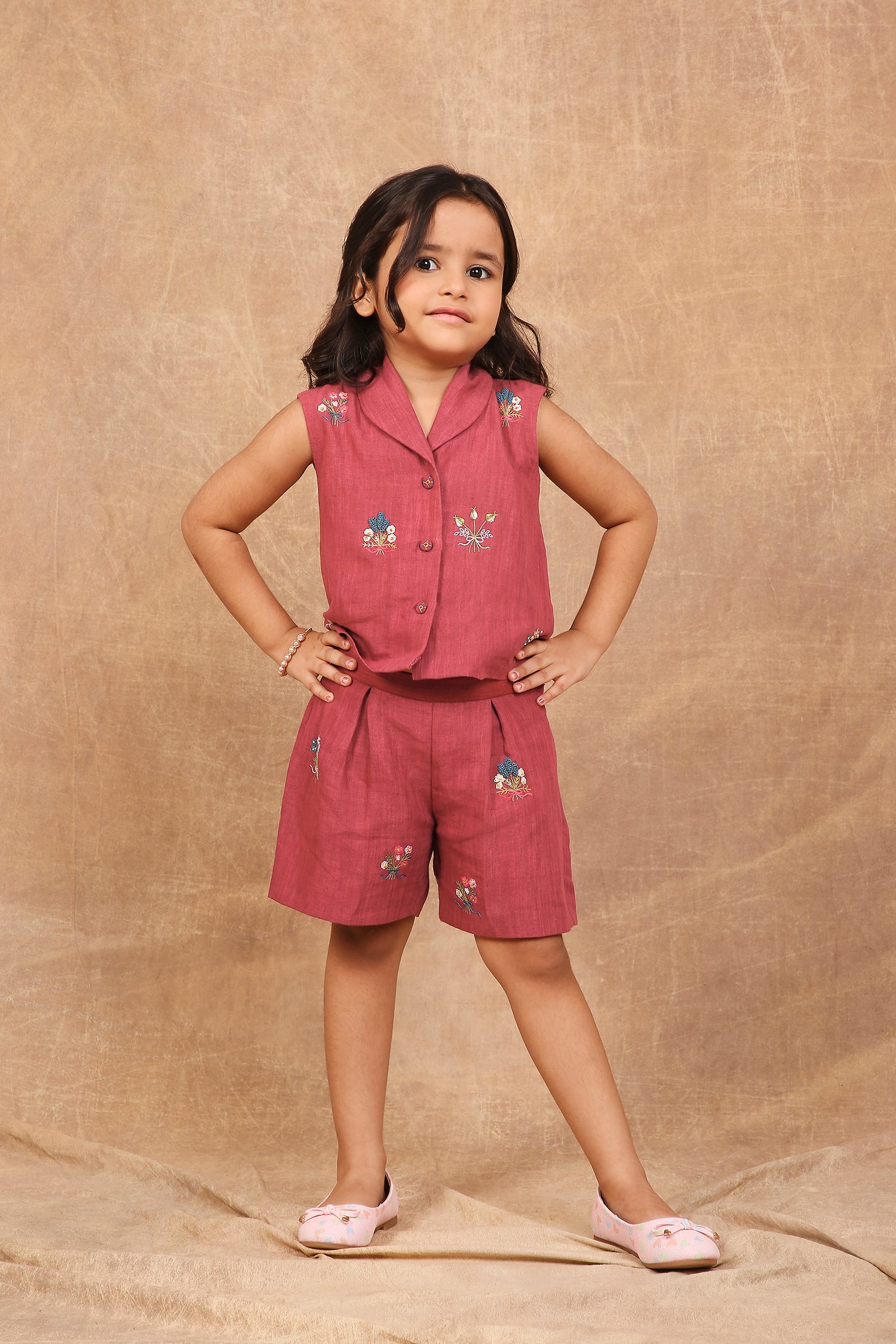 Bouquet Of Rubies Kids Co-ord Set