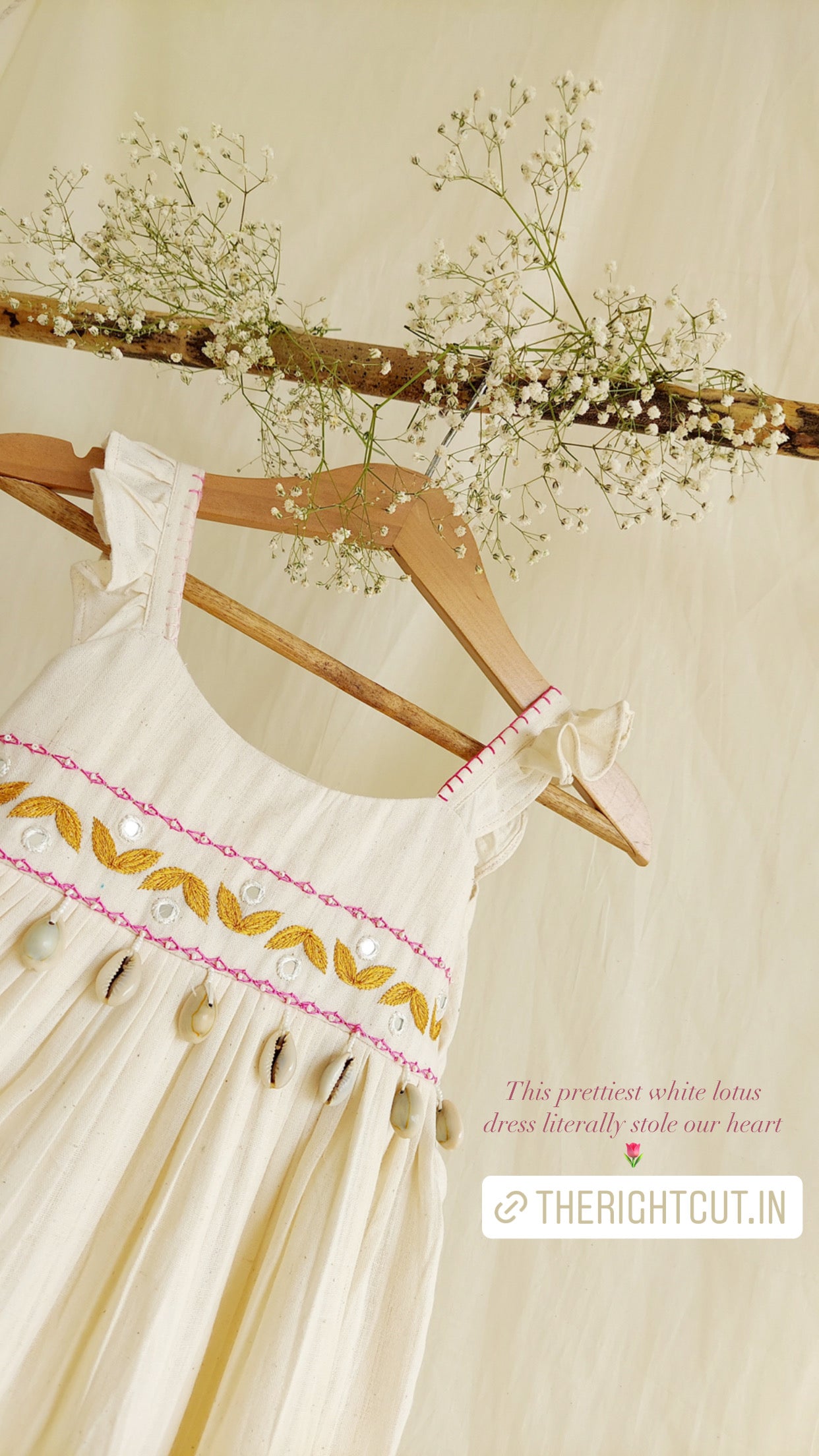WHITE LOTUS MOTHER DAUGHTER SET