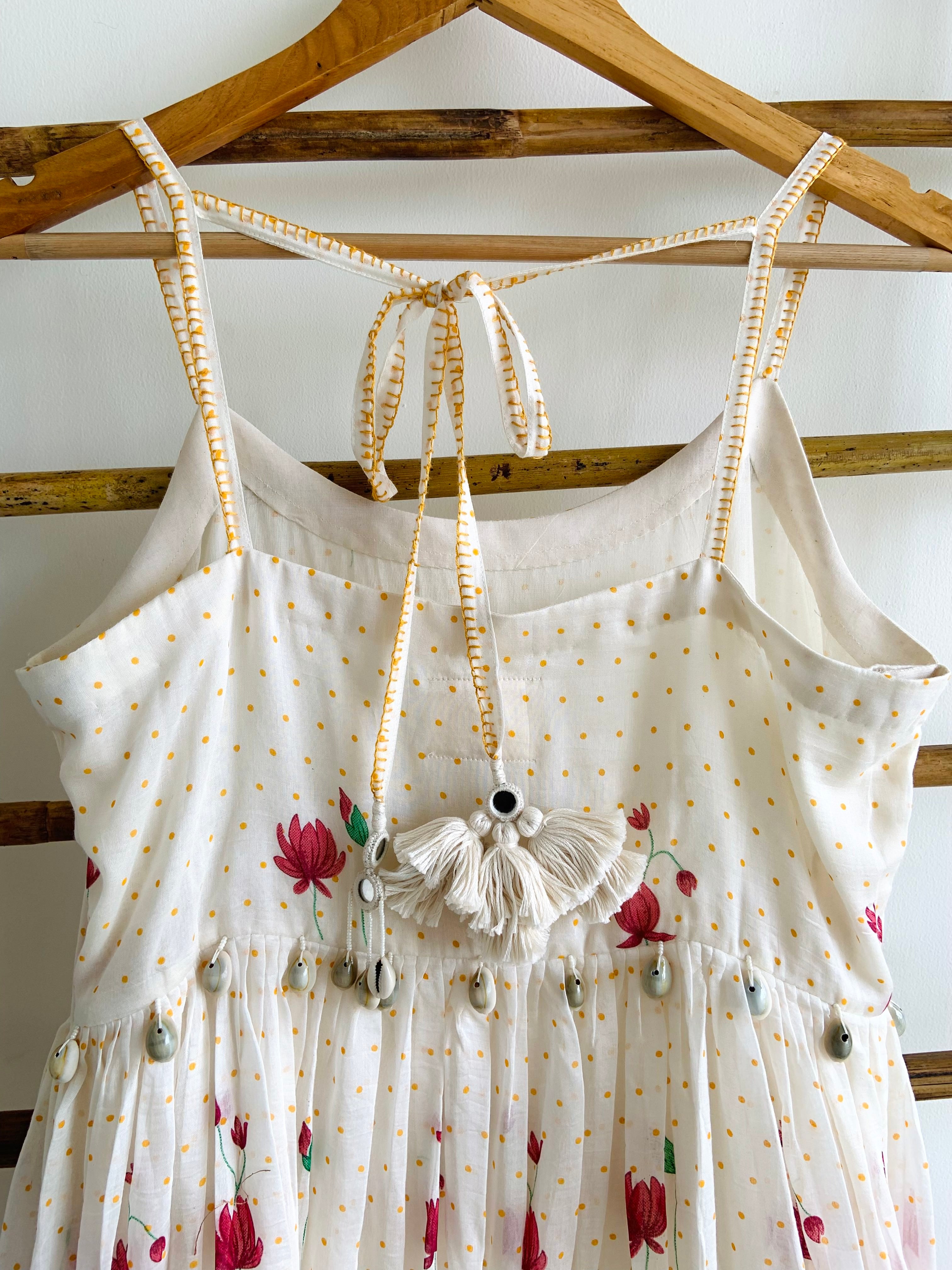 WHITE LOTUS PRINTED KURTA AND DUPATTA SET