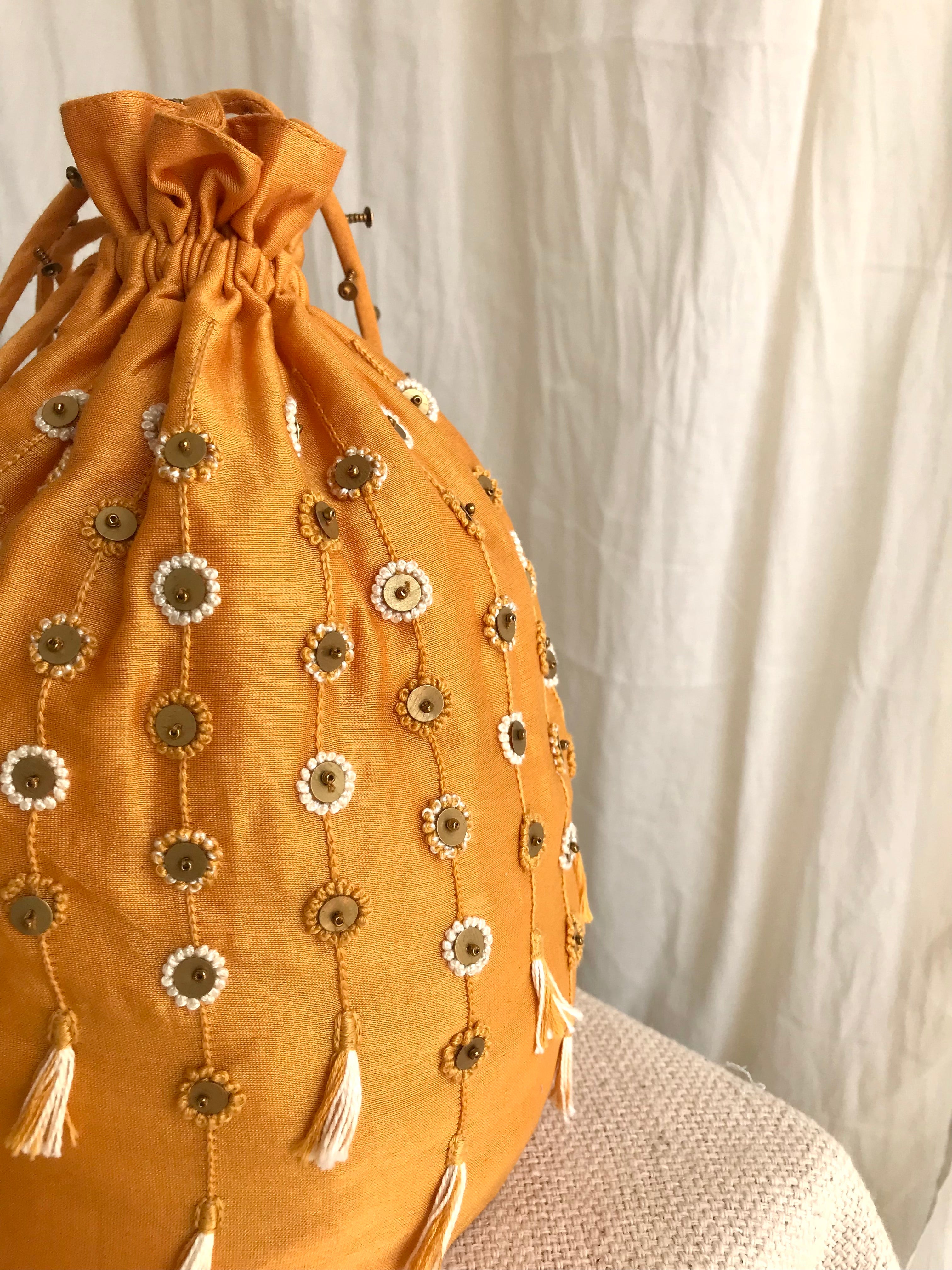 Marigold potli bag