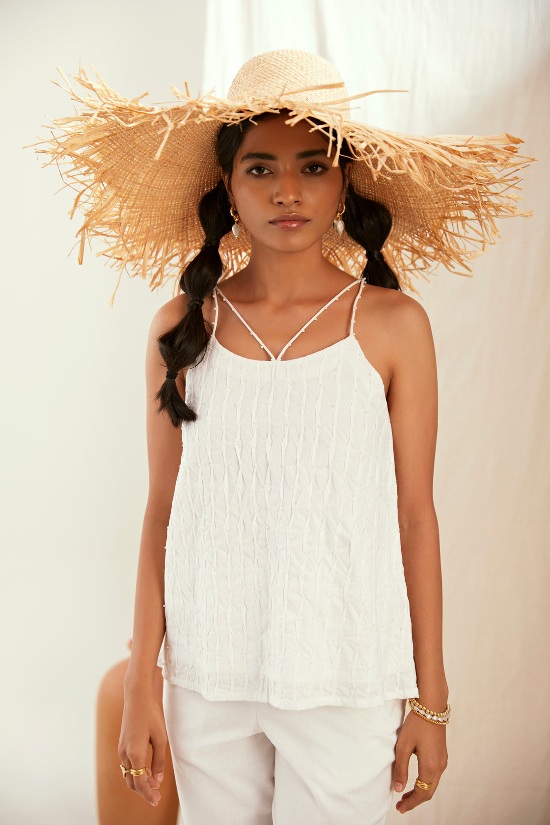 white cotton top