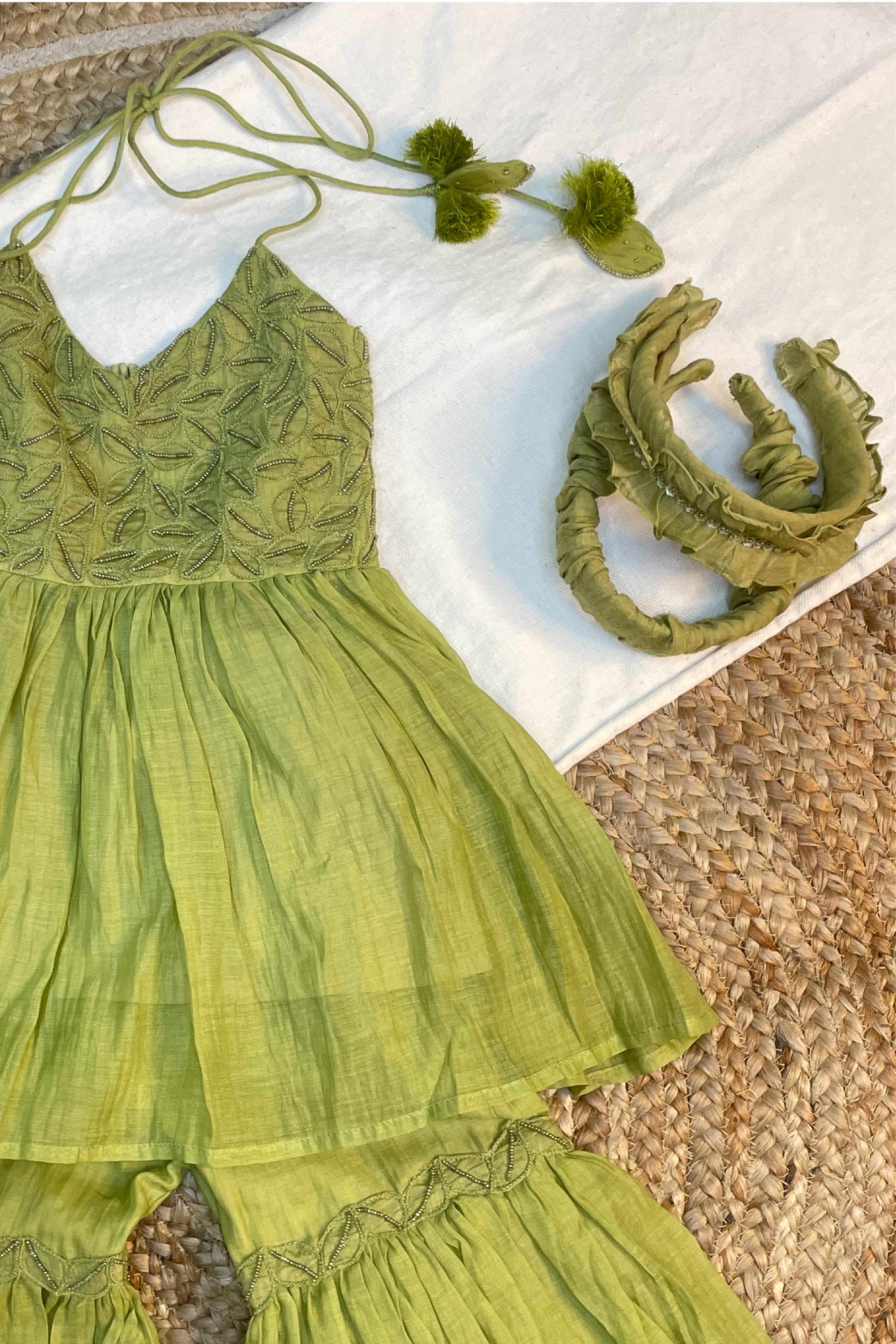 Green Itsy Bitsy Set