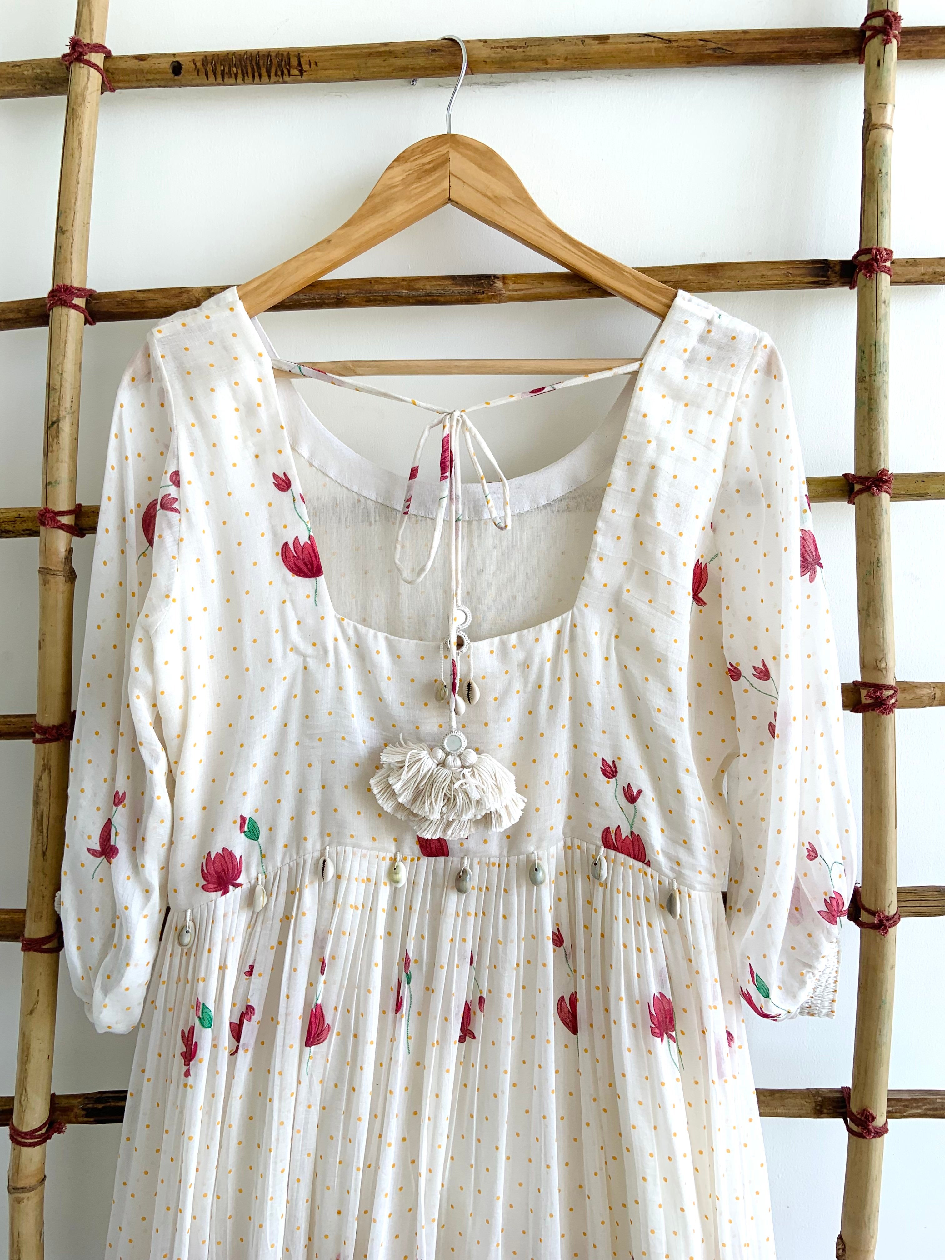 White Printed Dress