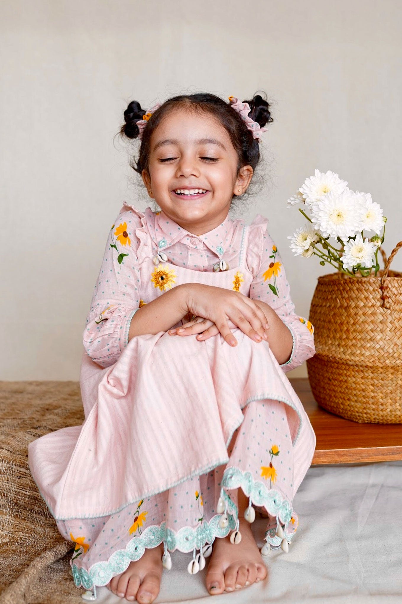 PINK SUNSET SHIRT DRESS 2PC SET