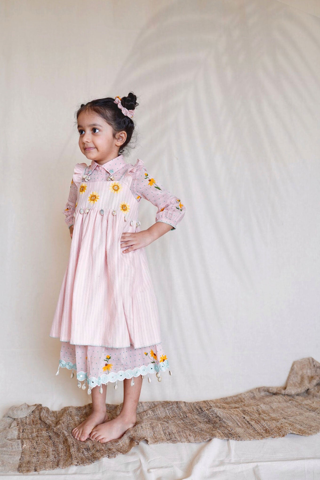 PINK SUNSET SHIRT DRESS 2PC SET