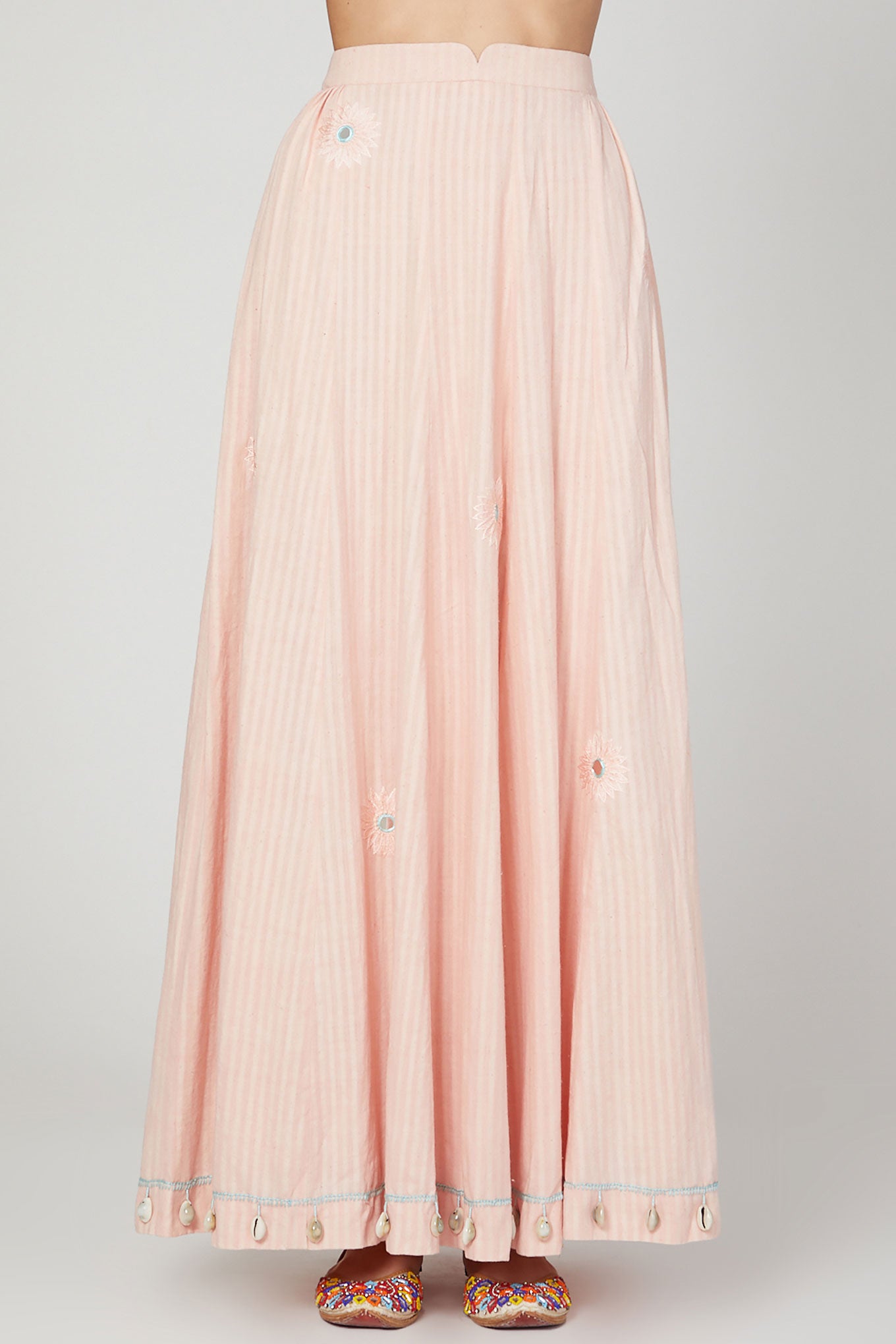Pink Sunset Skirt, Top & Dupatta Set