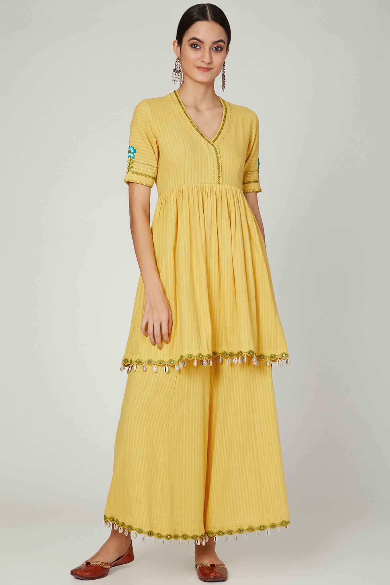 Sunset Jasmine Kurta Set