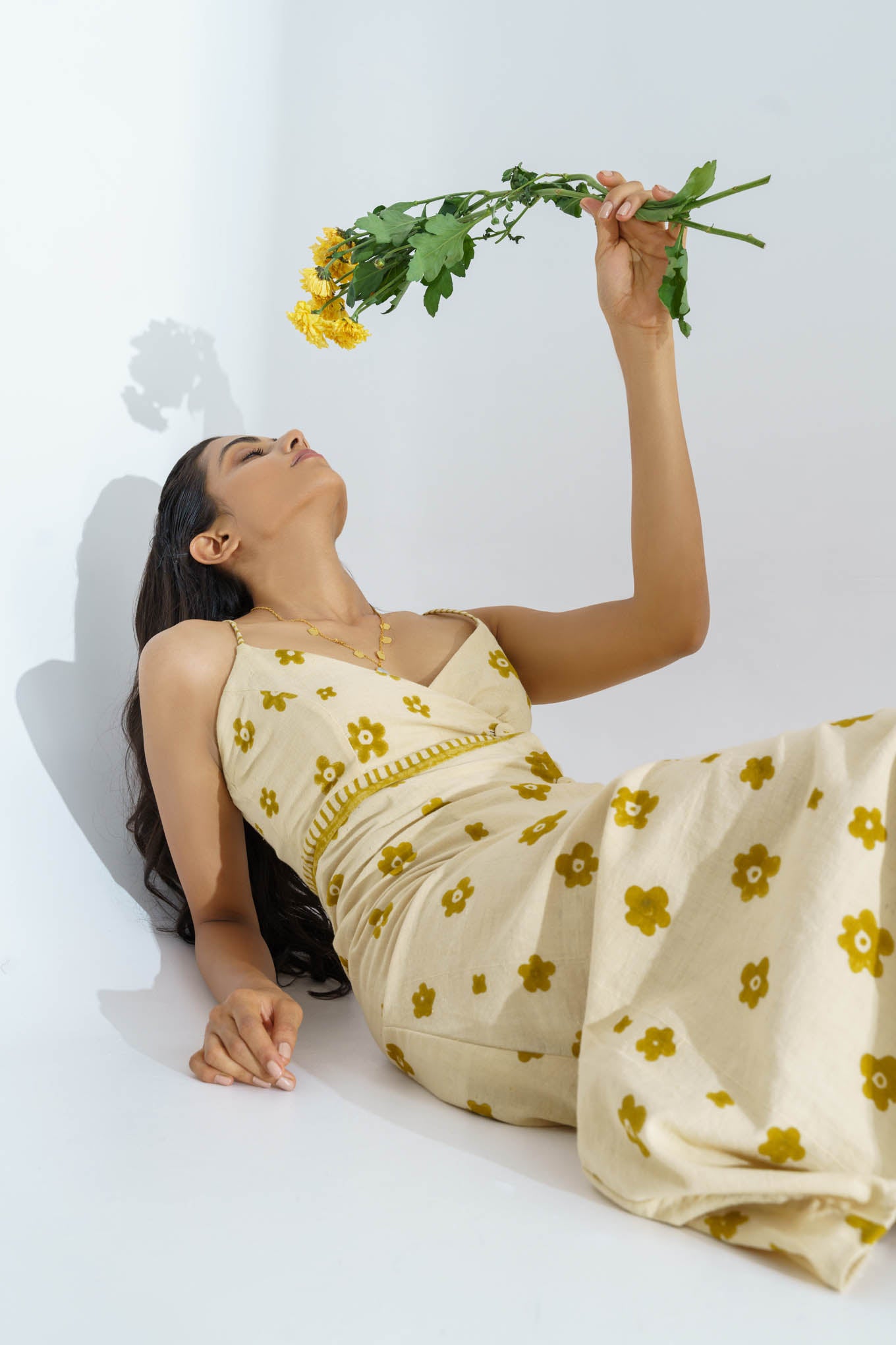 PUMPKIN WRAP DRESS