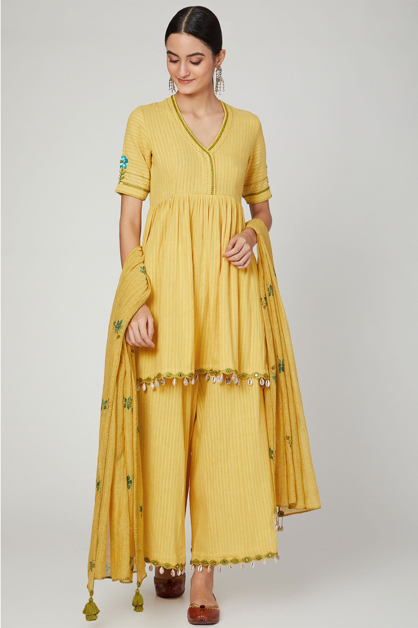 Sunset Jasmine Kurta Set