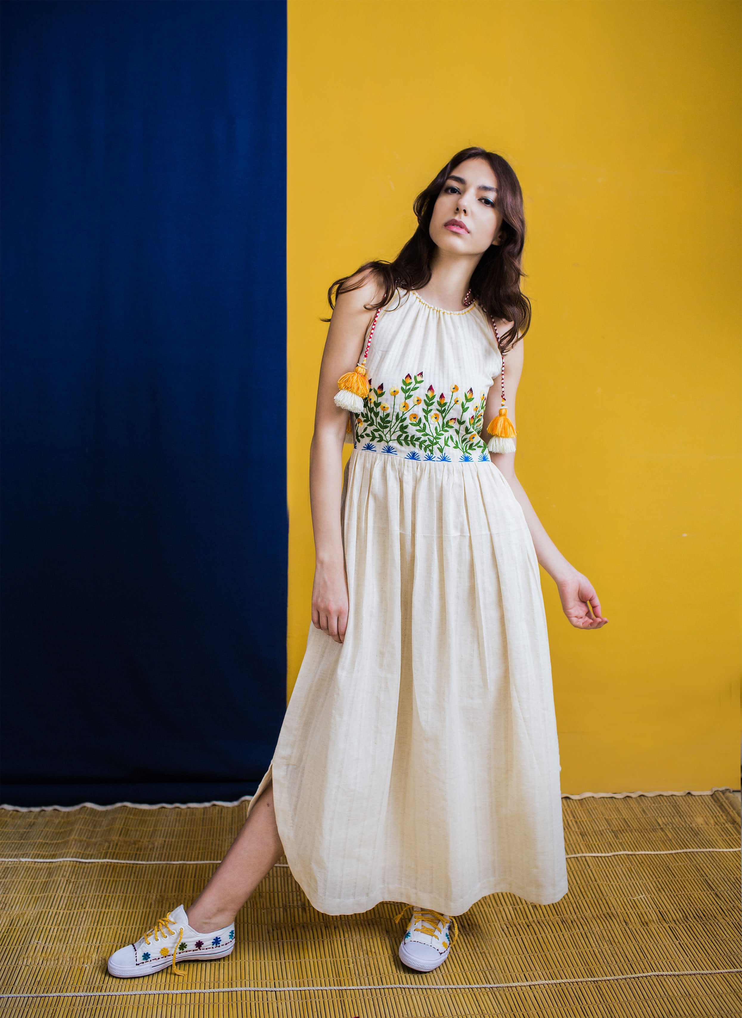 Marigold garden dress